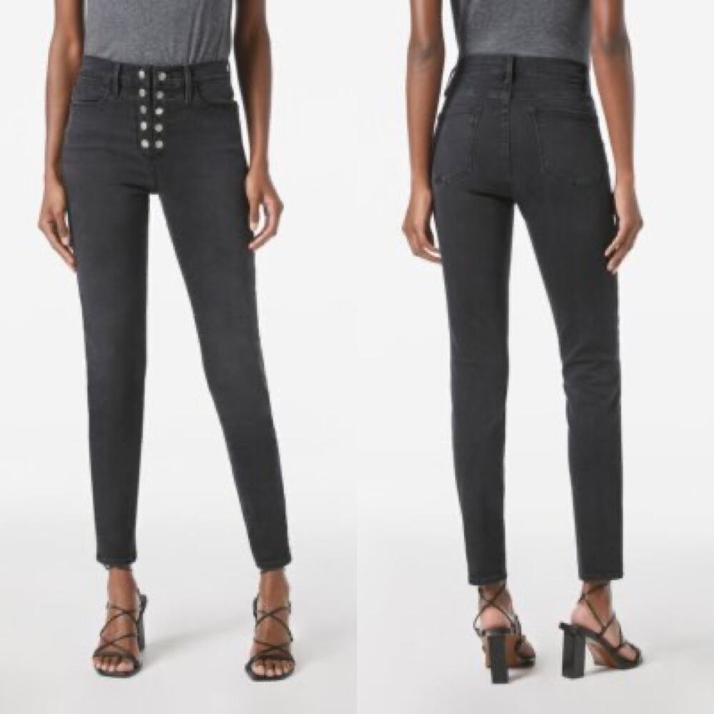 FRAME Denim Le High Ankle Skinny Snap Fly Jeans Sz 31 Bestwick $249 NWT - Picture 11 of 11